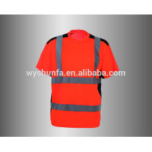 Fluorescent Safety T shirt With Round Neck